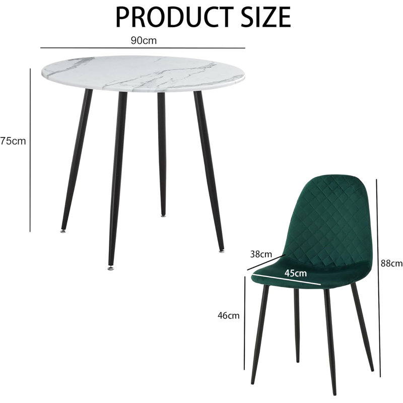 2 - Person Dining Set, Green