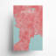 Manille, carte de la ville, impression-977120912-977120904