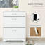3-Drawer Shoe Cabinet Storage Rack With 2 Flip Doors Adjustable Shelf Freestanding Organizer