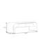 Banc de bout de lit simple en bois massif-102036259