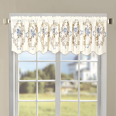 Floral Scalloped Window Valance
