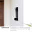 1 - Light LED Outdoor Armed Sconce