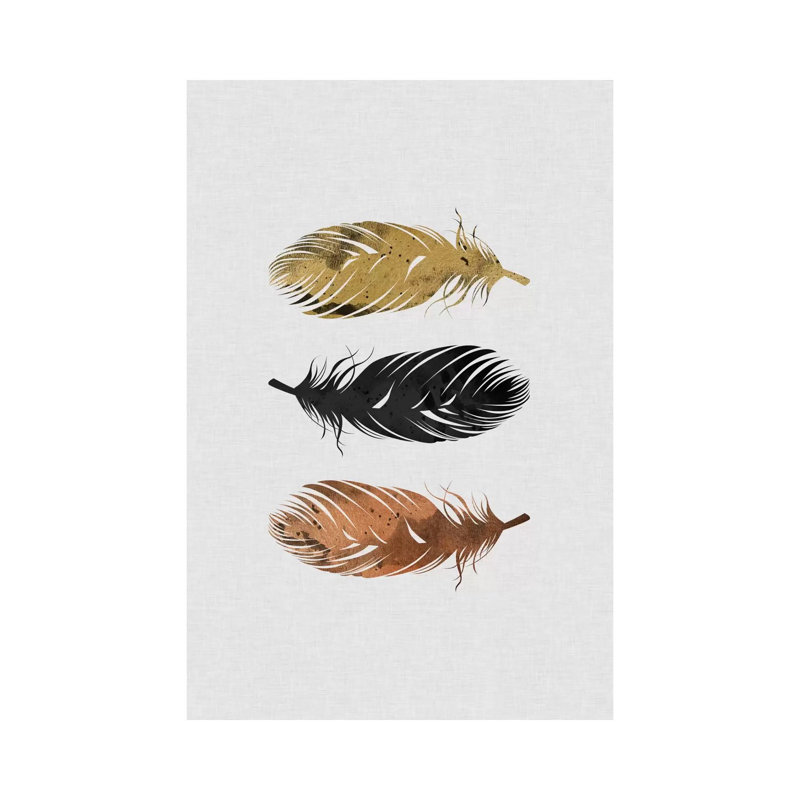 Feathers by Orara Studio - Wrapped Canvas Print, 66.04 cm H x 45.72 cm W x 1.91 cm D