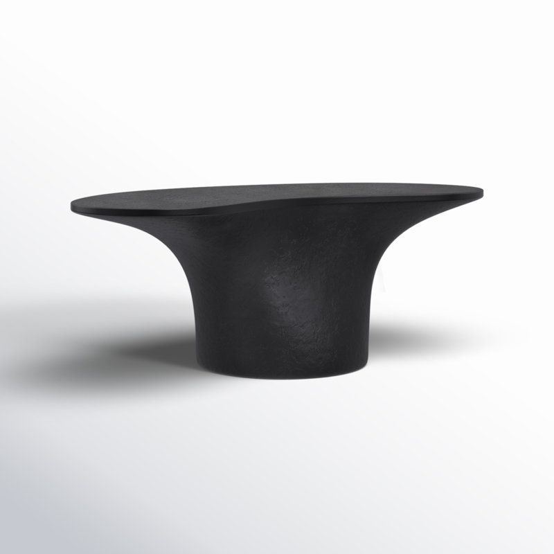 Paisely Outdoor Coffee Table, Black