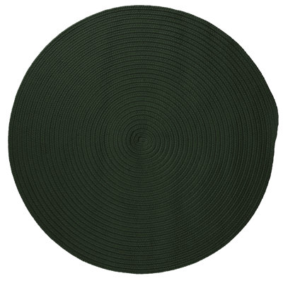 Tapis vert foncé réversible pour l'intérieur et l'extérieur Audryanna