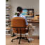 Fauteuil pivotant en similicuir imperméable et résistant aux taches pour le bureau à domicile