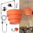 3 Tier Orange Plug in Pendant Light,