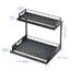 2-Tier Slide-Out Kitchen Organizer Cabinet Storage Rack For Spices, Utensils, And Under-Sink Essentials