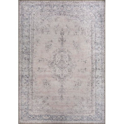 Tapis beige à motif tissé rétro