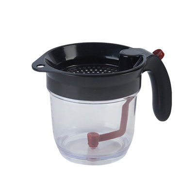 A chopper Oil Separating Bowl For High-capacity Kitchen Soup Oil Separator Fats Separator With Bottom Release Fats Separator With Strainer