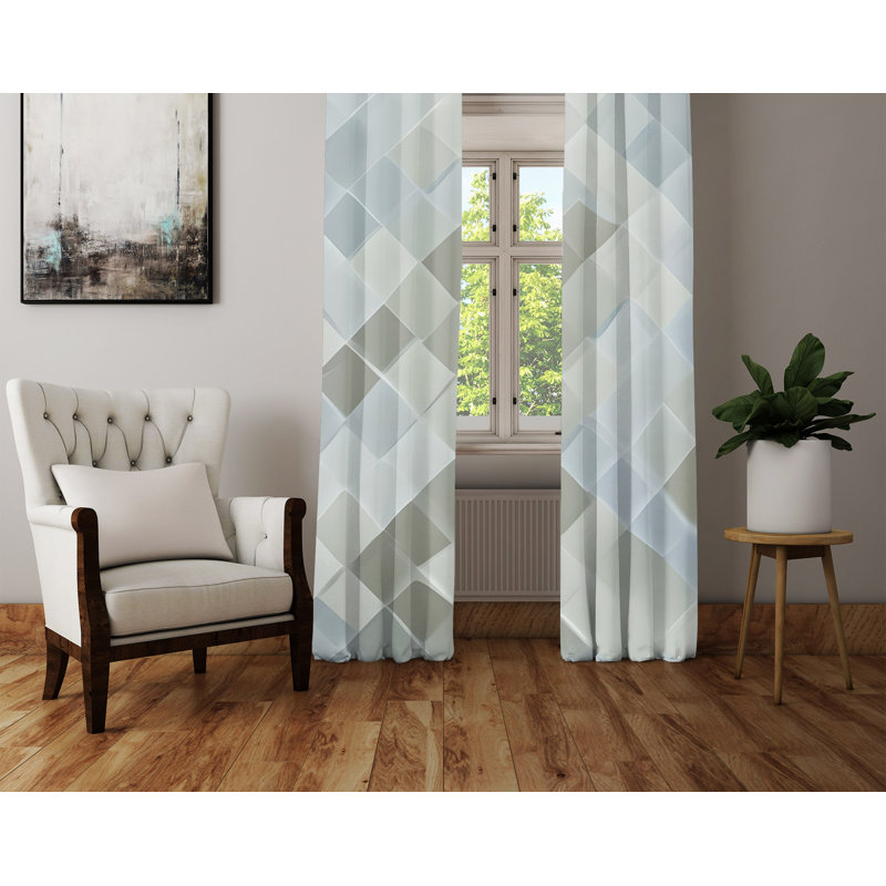 Paire de rideaux semi-transparents Destinae, L 20 po x L 82 po