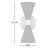 Lometa 2-Light Dimmable Steel Bath Sconce-88144619