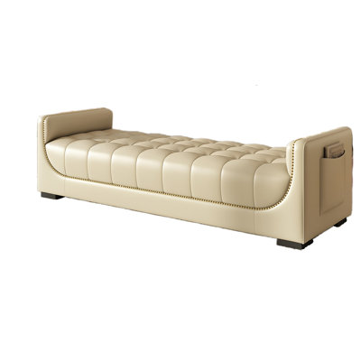 Ellyarna Faux Leather Upholstered Storage Bench