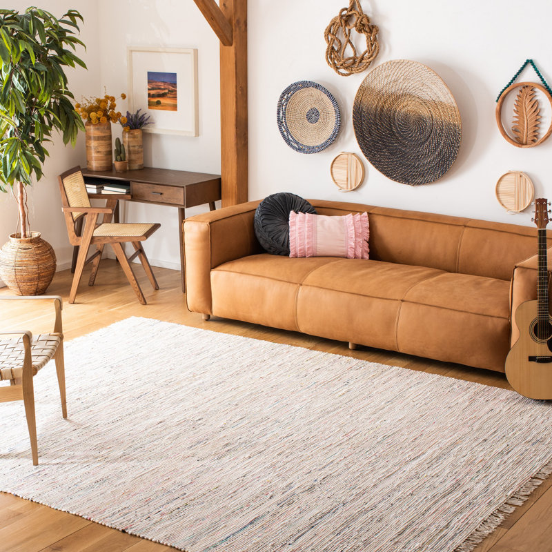 Valerton Rug Hand Woven Cotton Rug, Rectangle 6' x 9'