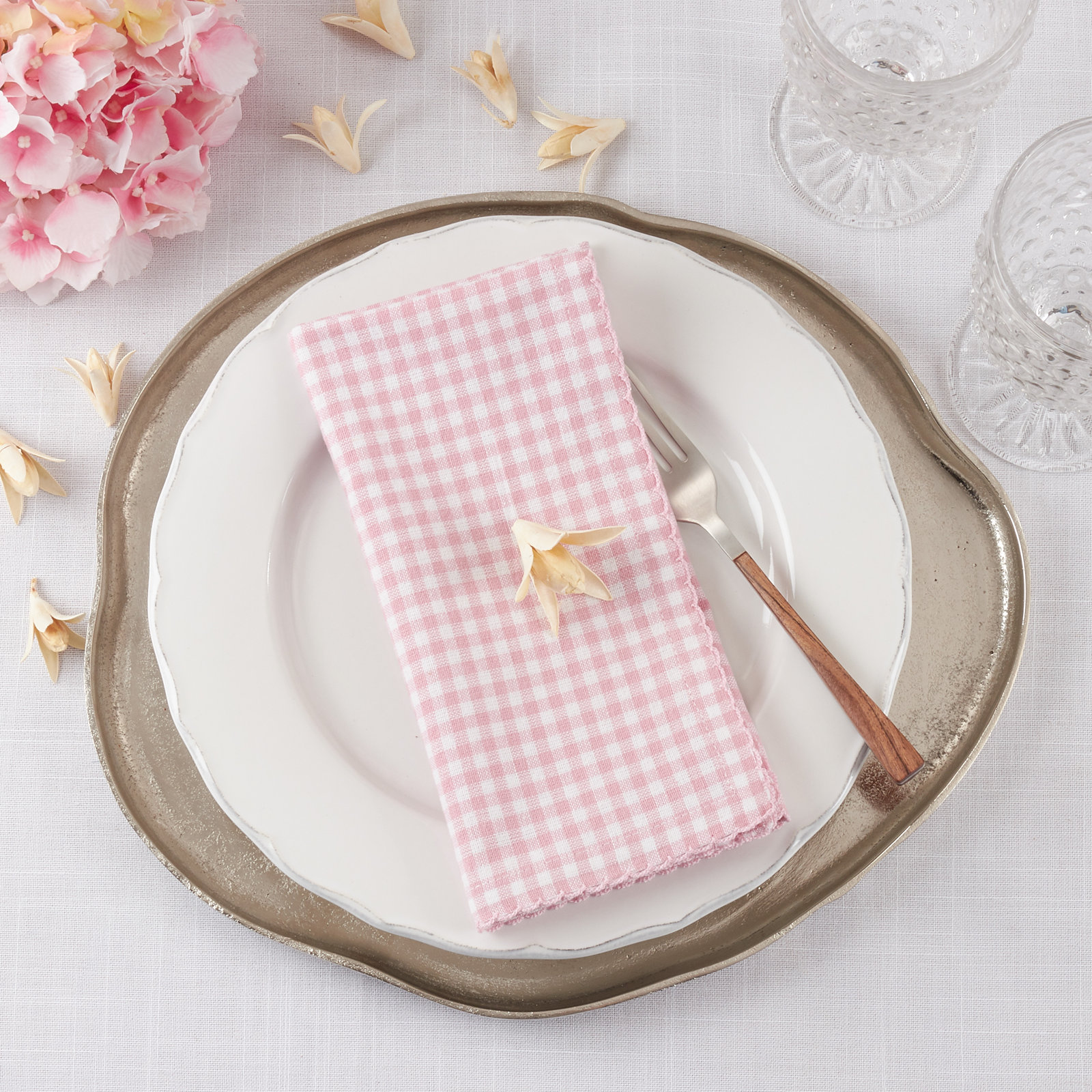 Anij Cotton Napkin, Pink