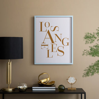 City Center Type III Framed Print - Solid Wood