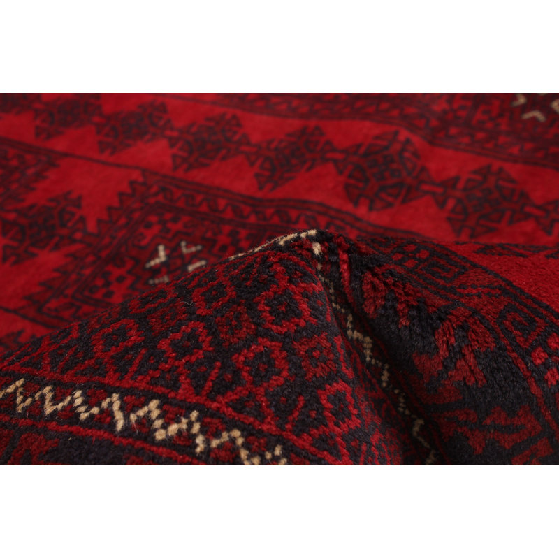 Brantlie One-of-a-Kind 6'7" X 9'3" New Age Wool Area Rug in Red