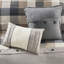 Édredon à chevrons pour très grand lit, 7 pièces, palette neutre, style écossais Buffalo, rembourré, avec édredon, taies décoratives, coussins décoratifs, jupe de lit, lavable à la machine 7 couleurs, design, rembourrage,-121318609-121318610