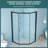 42 Inch Wide X 76 Inch High Diamond-Shaped Corner Shower Door With 8Mm Tempered Glass And Inward-Slide Design For Compact Bathrooms, Shower Door