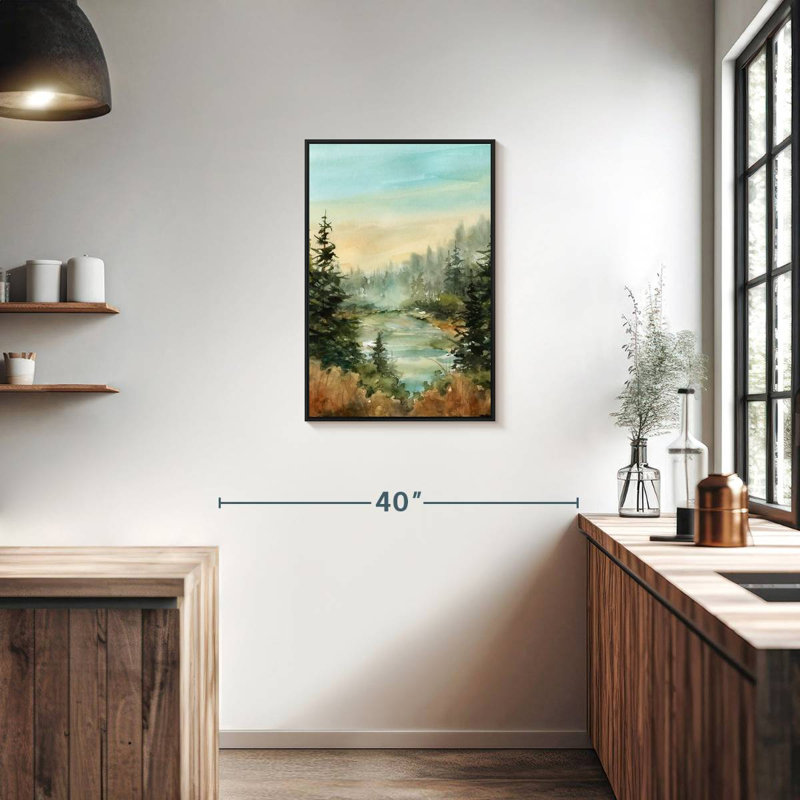 Forest Favorite Spot, Cadre flottant noir, 21 po x 31 po