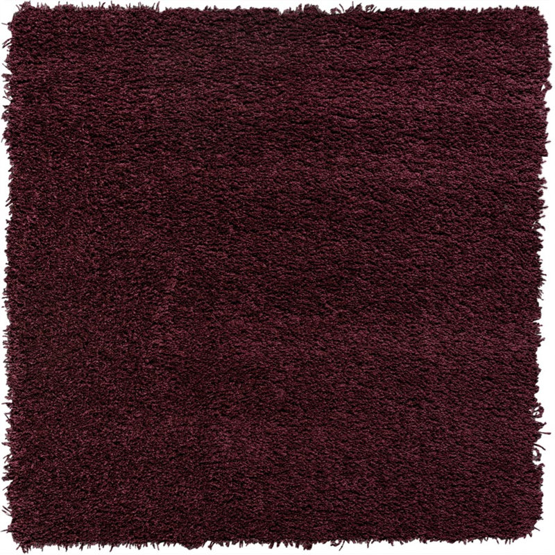 Solid Colour Area Rug, Red, Square 80 cm x 230 cm