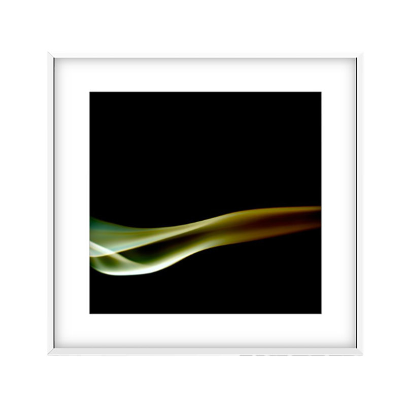 Calumet 4 Print by Francis Augustine, 32" H x 48" W x 0.8" D, White Framed Paper, White
