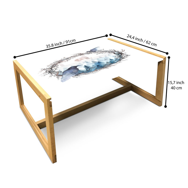 Jagoba Sled Coffee Table, 90cm H x 62cm W x 40cm D