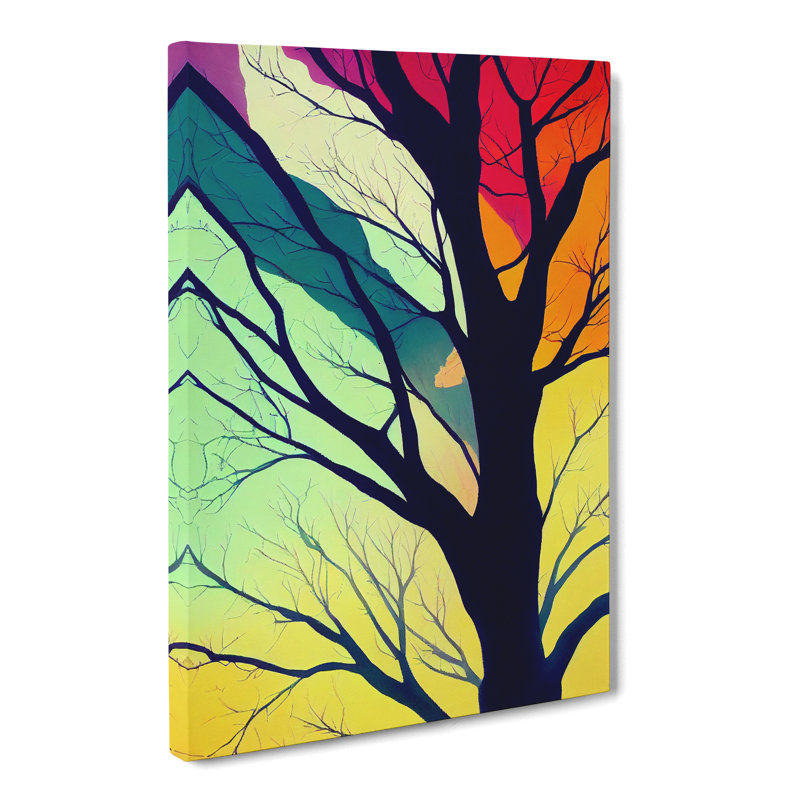 Tree Abstract in Colour Vol.8 - Wrapped Canvas, 50cm H x 35cm W x 3cm D