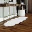 Tapis blanc à poils longs lavable à la machine Diller-559278788