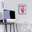  «Graffiti Sign 4» par Alonzo Saunders, art mural en verre acrylique, 12 po x 16 po