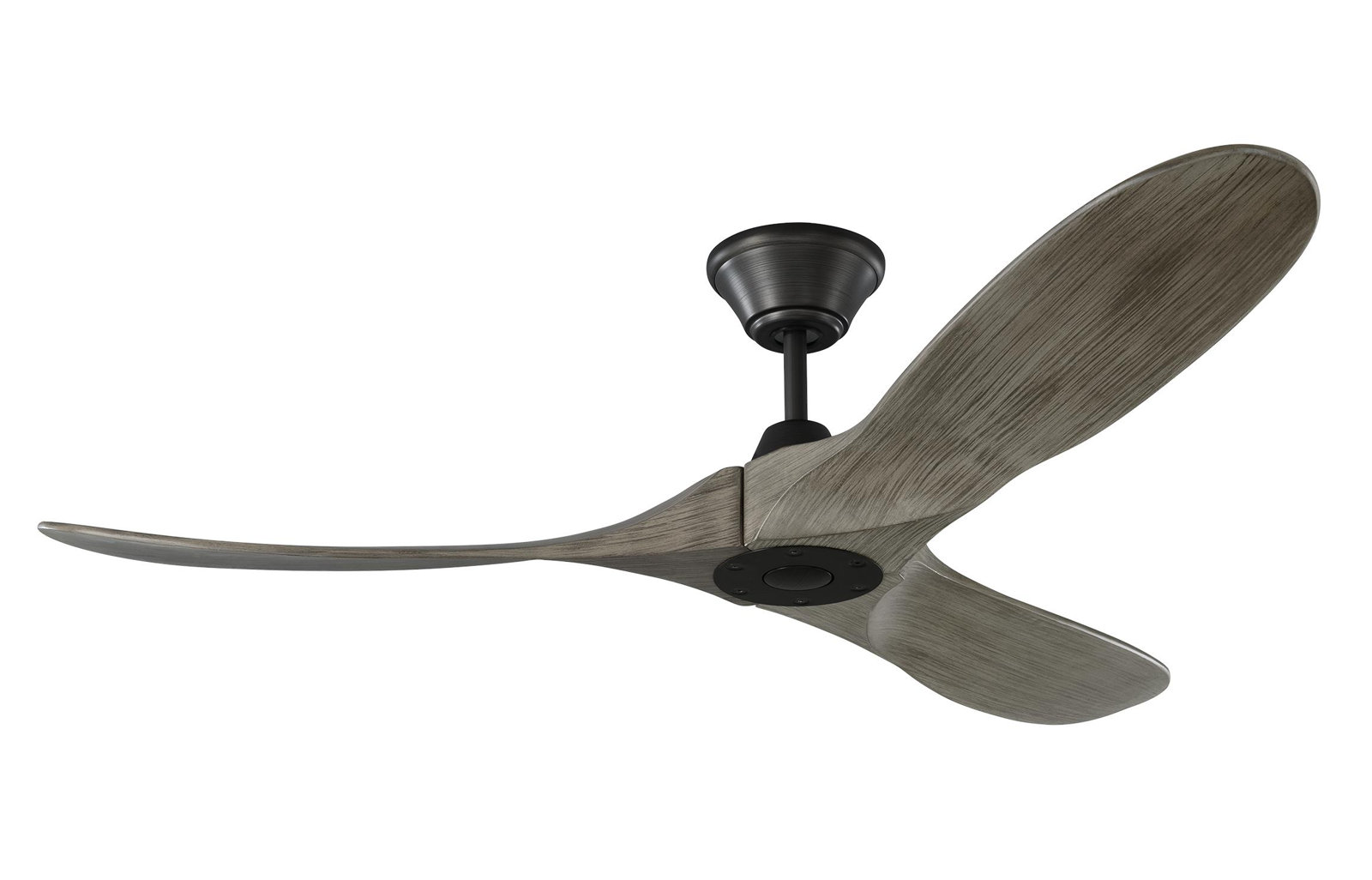 Obsidian Ceiling Fan, 88", Aged Pewter with Light Grey Weathered Oak Blades