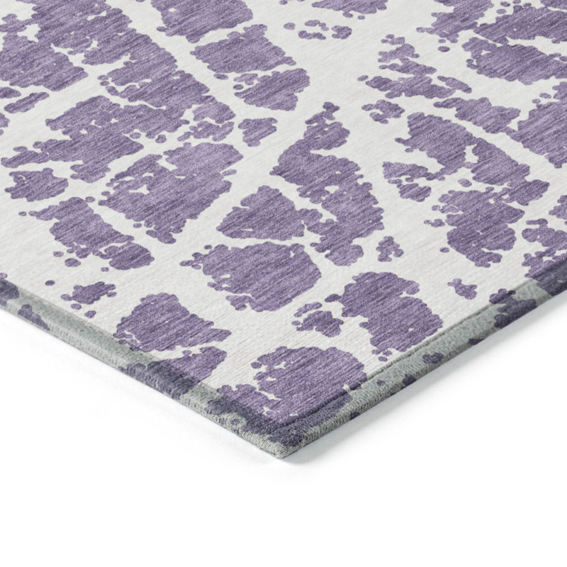 Tapis intérieur / extérieur Kyrie avec envers antidérapant, Rond 8 pi