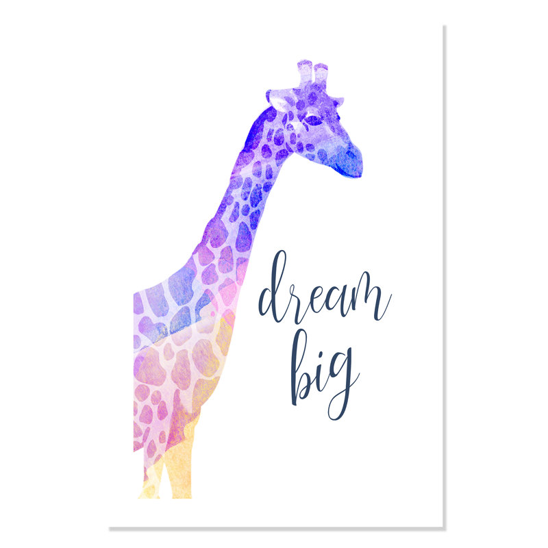 Impression sur papier Rolled Dream Big, H 16 po x l 12 po x P 1 po