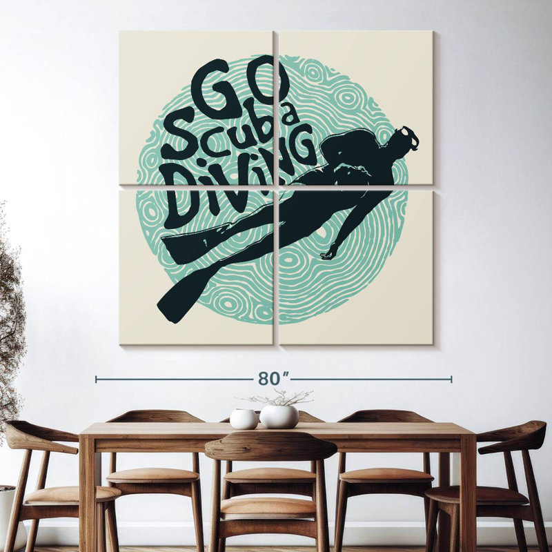 Senne Go Scuba Diving, 74" H x 74" W