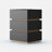 3 Drawer Nightstand with LED Lights & Charging Station, Modern End Table with USB Type-C & Wireless Charger, Wood Bedside Cabinet for Bedroom-198146389
