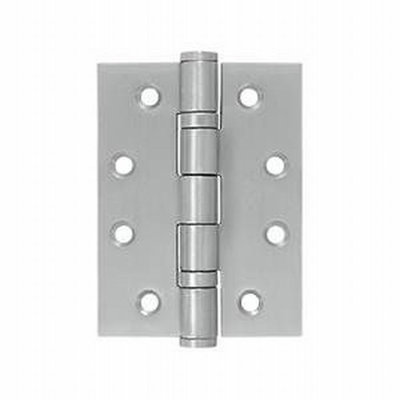 Deltana SS4030BU32D 4" x 3" Square Corner Hinge Brushed Stainless Pair
