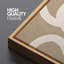 Lignes blanches abstraites sur art moderne beige-111695676-100937186