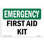 First Aid Kit Emergency Sign