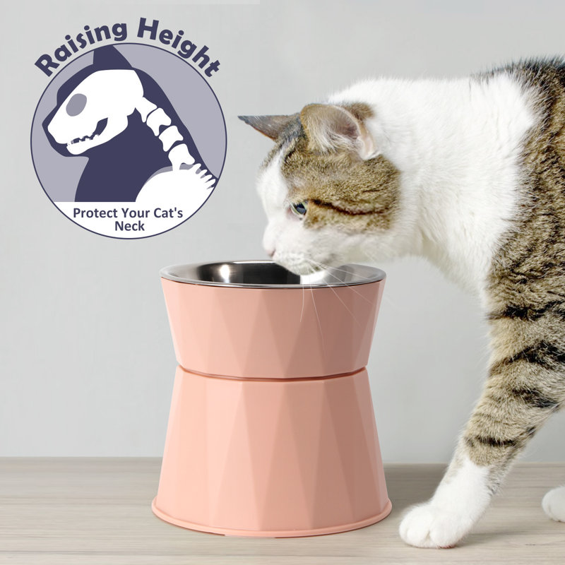 Elevated Pet Bowl - Pink