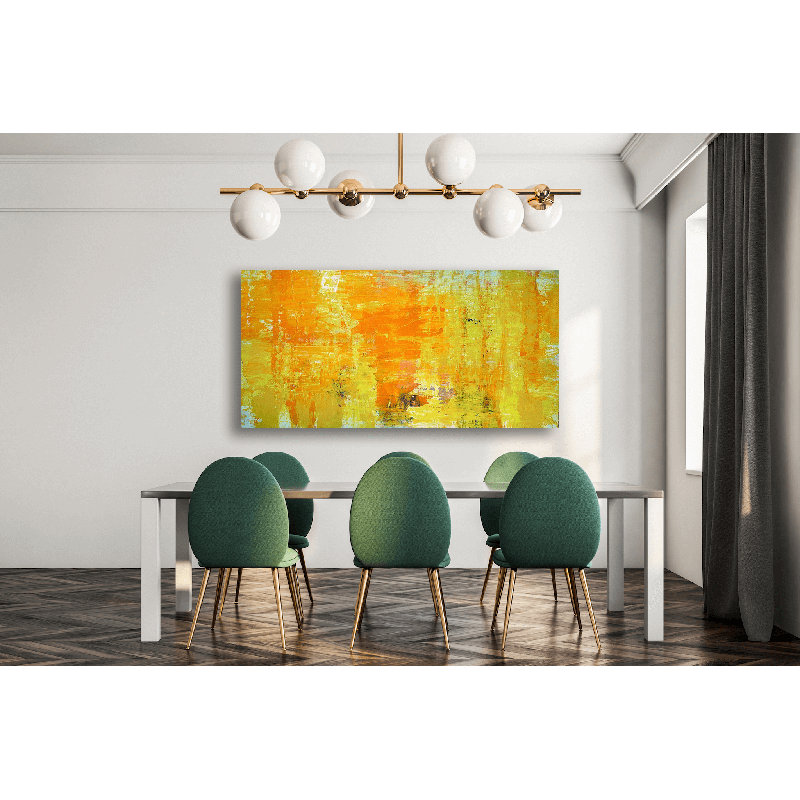 Happy Print by John Beard, 36" H x 72" W x 1.5" D, Unframed
