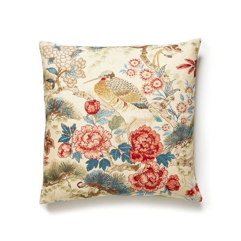 Coussin Shenyang, Bois de santal, H 22 po x l 22 po, Carré