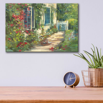 «Cottage Garden» par Carol Rowan, art mural en verre acrylique