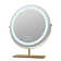 Ehrmann Aura Tri Tone Round Vanity Mirror with Table Stand, LED Makeup Mirror with 360 Degrees Rotatable