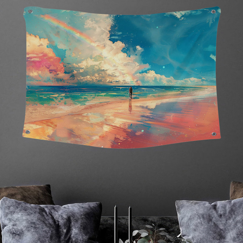 Tapisserie en microfibre, H 88 po x l 104 po