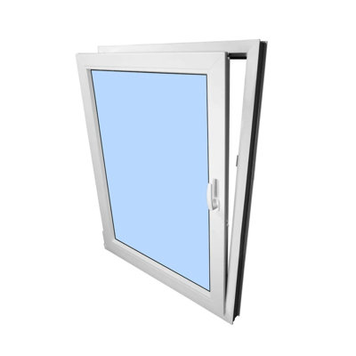 Triple Pane Tilt and Turn 36 x 48 White Left with Flanges and Screen