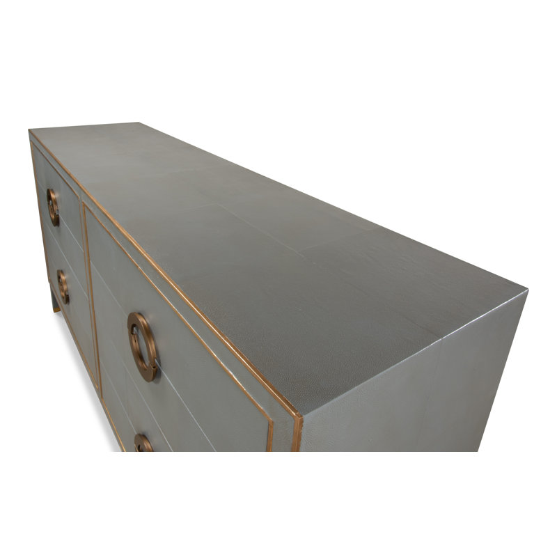 Shagreen 76'' W Sideboard, Storm Gray
