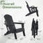 Chaise Adirondack pliable pour l'extérieur-2007873983