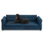 Canapé surdimensionné pour animal de compagnie, élégant canapé-lit surélevé en tissu de lin moderne, lit pour animal de compagnie rectangulaire surdimensionné confortable avec dossier et accoudoirs pour les chiens de grande taille et surdimensionnés-609506547