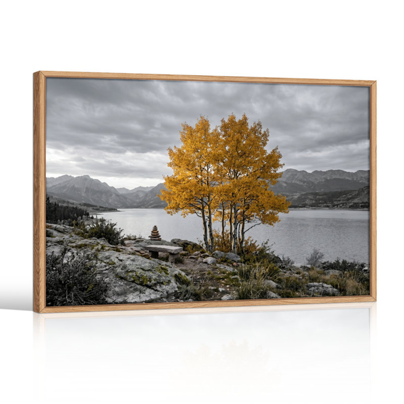 Paysage d'automne, art mural sur toile, ensemble de 1, Naturel, H 24 po x l 36 po