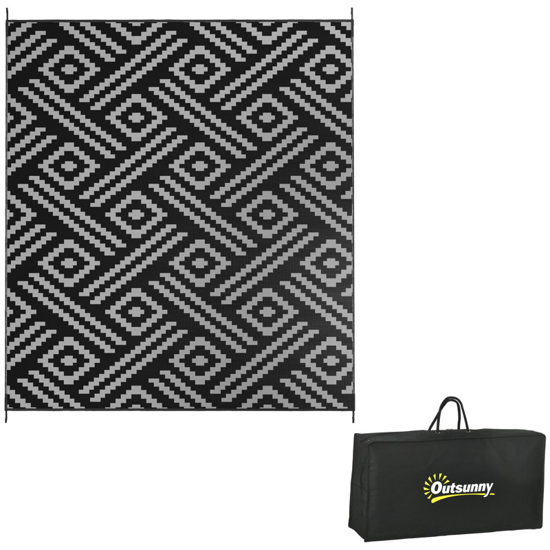 Tapis d'extérieur réversible, Rectangulaire 10 pi x 8 pi